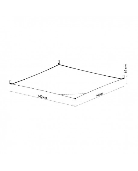 Plafon LUNA 4 biały Sollux SL.0740