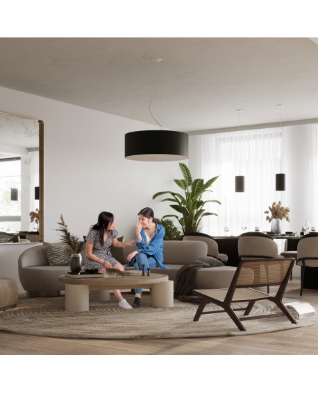 Plafon OTTO 50 czarny Sollux SL.0746