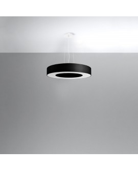 Żyrandol SATURNO SLIM 50 czarny Sollux SL.0750