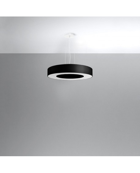 Żyrandol SATURNO SLIM 50 czarny Sollux SL.0750