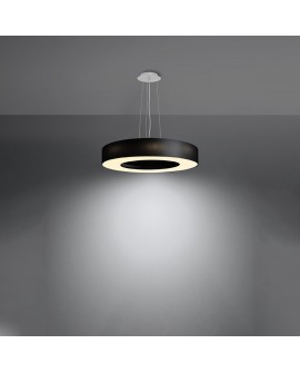 Żyrandol SATURNO SLIM 50 czarny Sollux SL.0750