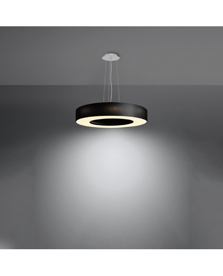 Żyrandol SATURNO SLIM 50 czarny Sollux SL.0750