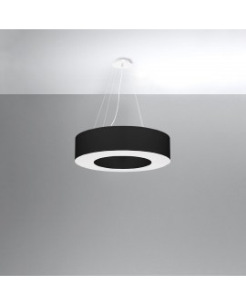 Żyrandol SATURNO 70 czarny Sollux SL.0752