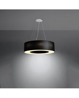 Żyrandol SATURNO 70 czarny Sollux SL.0752