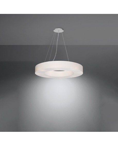 Żyrandol SATURNO SLIM 70 biały Sollux SL.0753