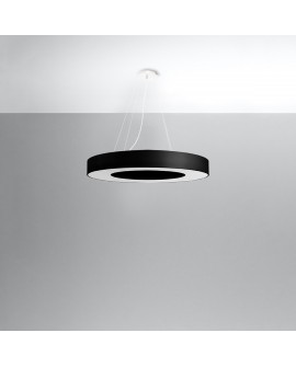 Żyrandol SATURNO SLIM 70 czarny Sollux SL.0754