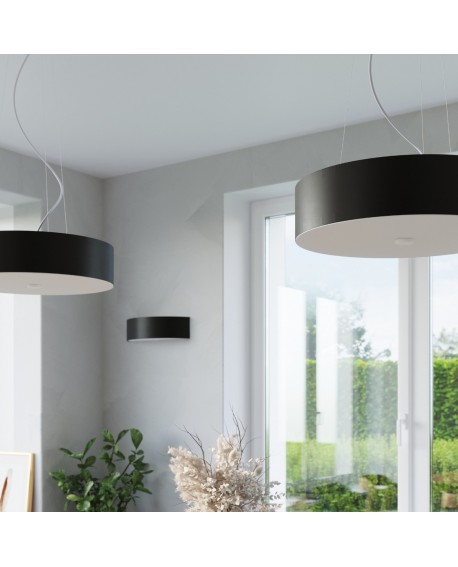 Plafon SKALA 30 czarny Sollux SL.0760