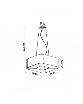 Żyrandol URANO 60 biały Sollux SL.0783