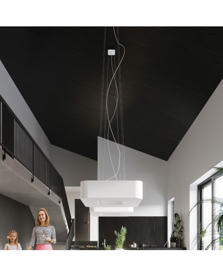 Żyrandol URANO 60 biały Sollux SL.0783