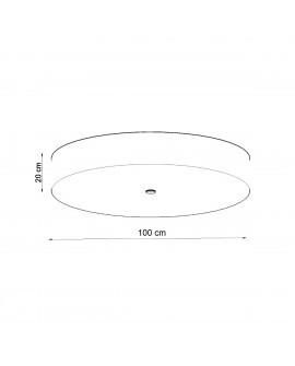 Plafon SKALA 100 czarny Sollux SL.0818