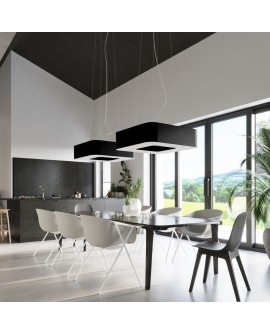 Żyrandol URANO 80 czarny Sollux SL.0828