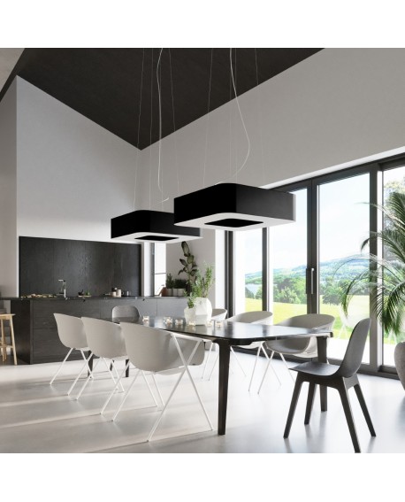 Żyrandol URANO 80 czarny Sollux SL.0828