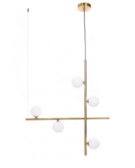 LAMPA WISZĄCA SUFITOWA NOWOCZESNA MOSIĘŻNA RIANZA W5