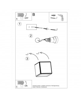Kinkiet ceramiczny NESTA Sollux SL.0839