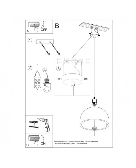 Lampa wisząca PABLITO Sollux SL.0847