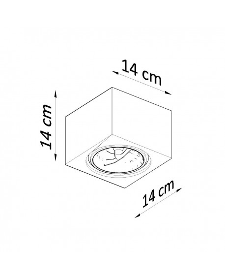 Plafon ceramiczny SEIDA Sollux SL.0850