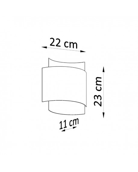 Kinkiet IMPACT biały Sollux SL.0857