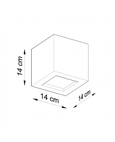 Kinkiet ceramiczny LEO szary Sollux SL.0871