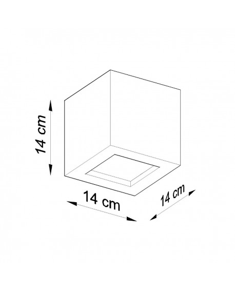 Kinkiet ceramiczny LEO czarny Sollux SL.0872