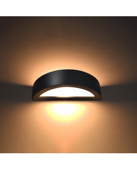 Kinkiet ceramiczny ATENA czarny Sollux SL.0874