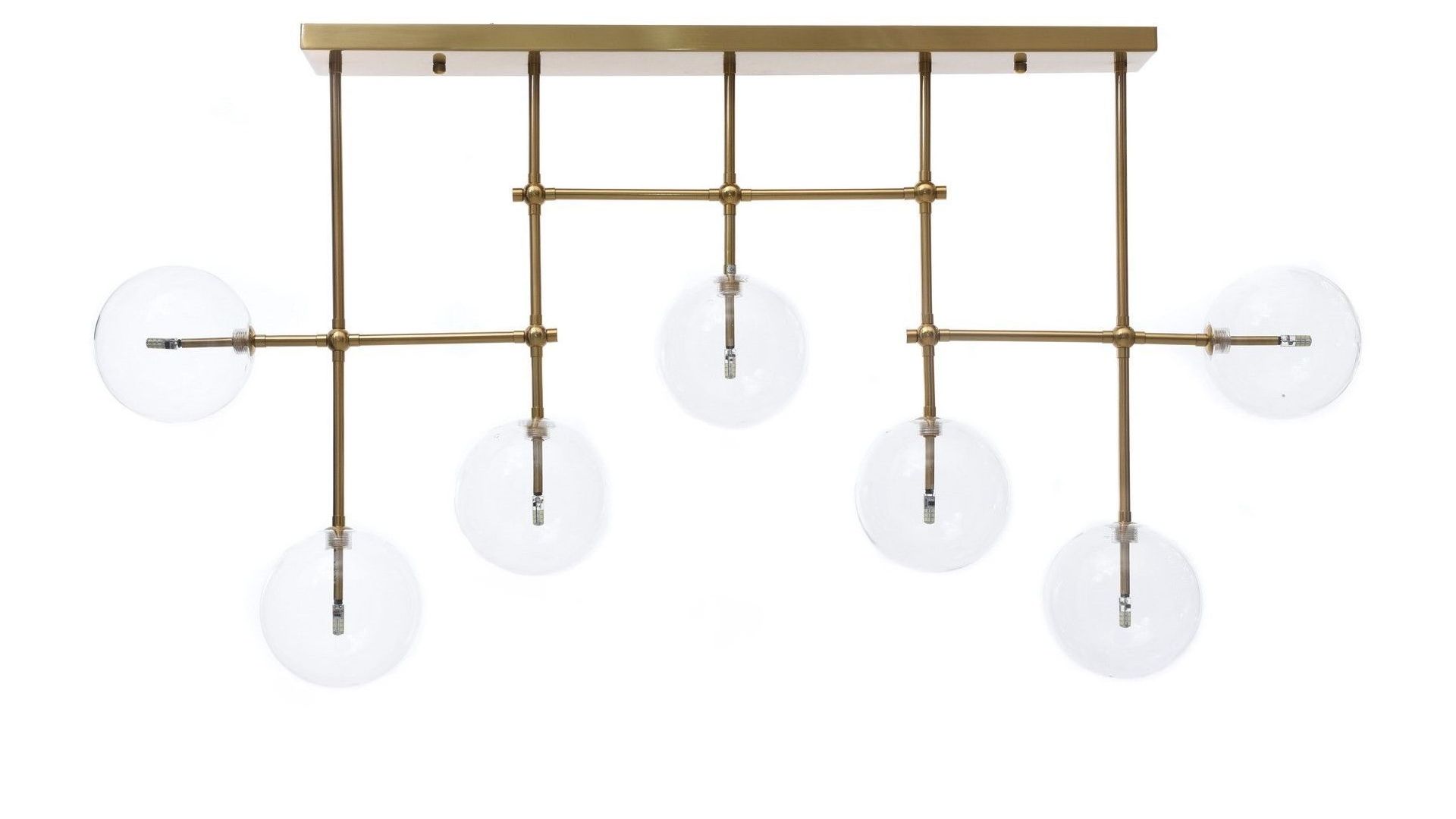LAMPA SUFITOWA PLAFON NOWOCZESNA ZŁOTO SZCZOTKOWANE BERGAMO W7 LUMINA DECO