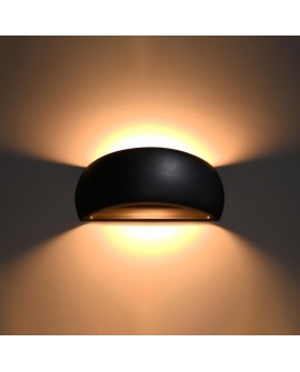 Kinkiet ceramiczny PONTIUS czarny Sollux SL.0876