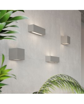 Kinkiet ceramiczny VEGA szary Sollux SL.0877