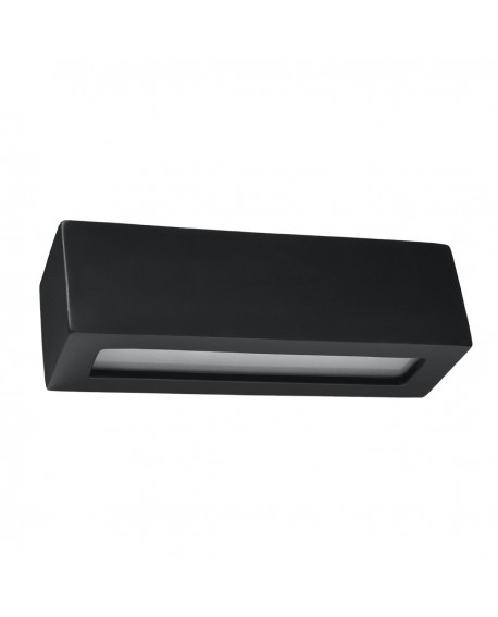 Kinkiet ceramiczny VEGA czarny Sollux SL.0878