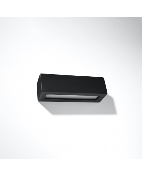 Kinkiet ceramiczny VEGA czarny Sollux SL.0878