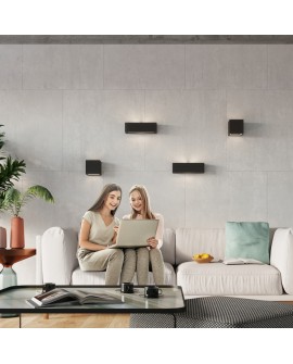 Kinkiet ceramiczny VEGA czarny Sollux SL.0878