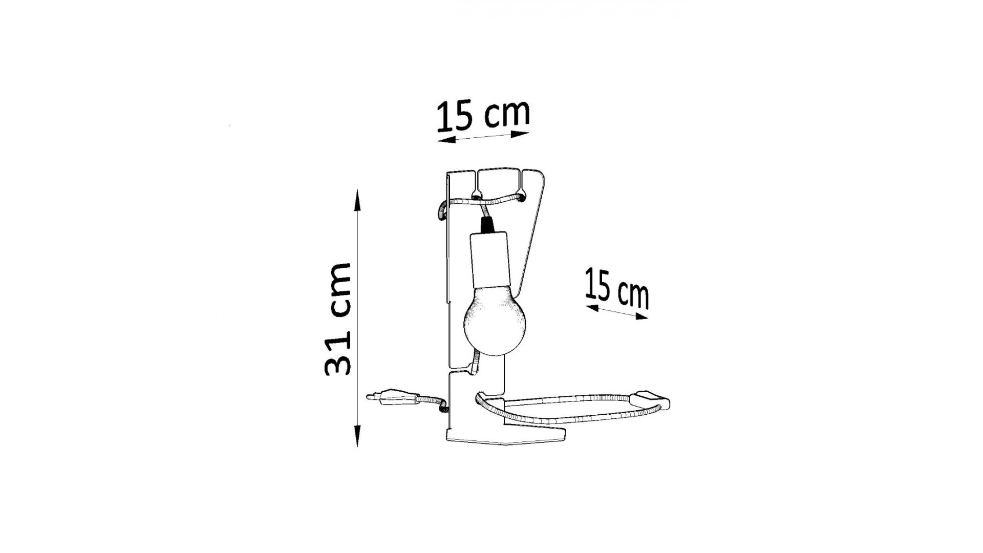 Lampa biurkowa ARBY czarna Sollux SL.0880