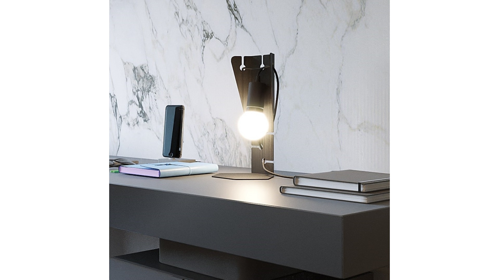 Lampa biurkowa ARBY czarna Sollux SL.0880