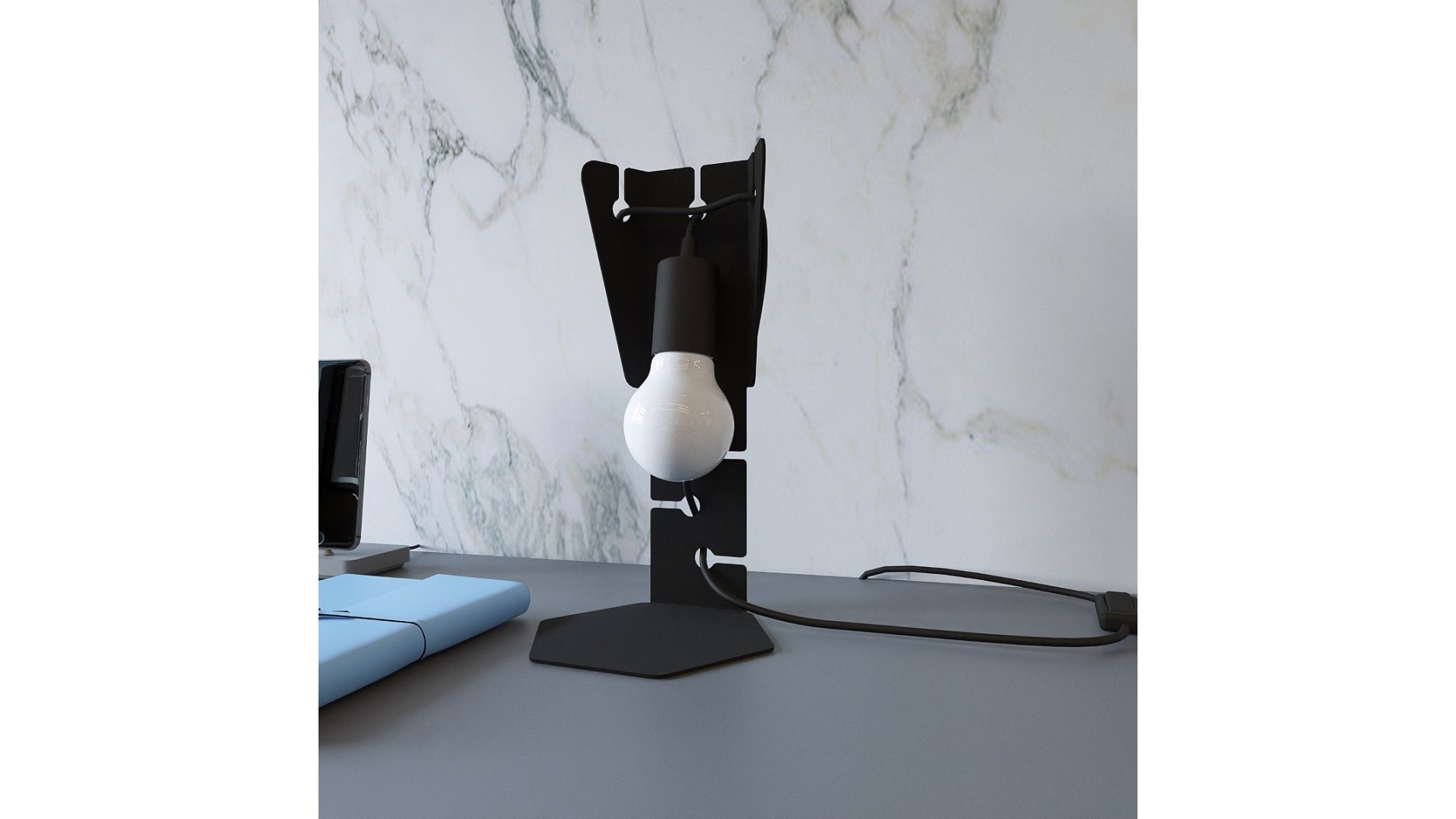 Lampa biurkowa ARBY czarna Sollux SL.0880