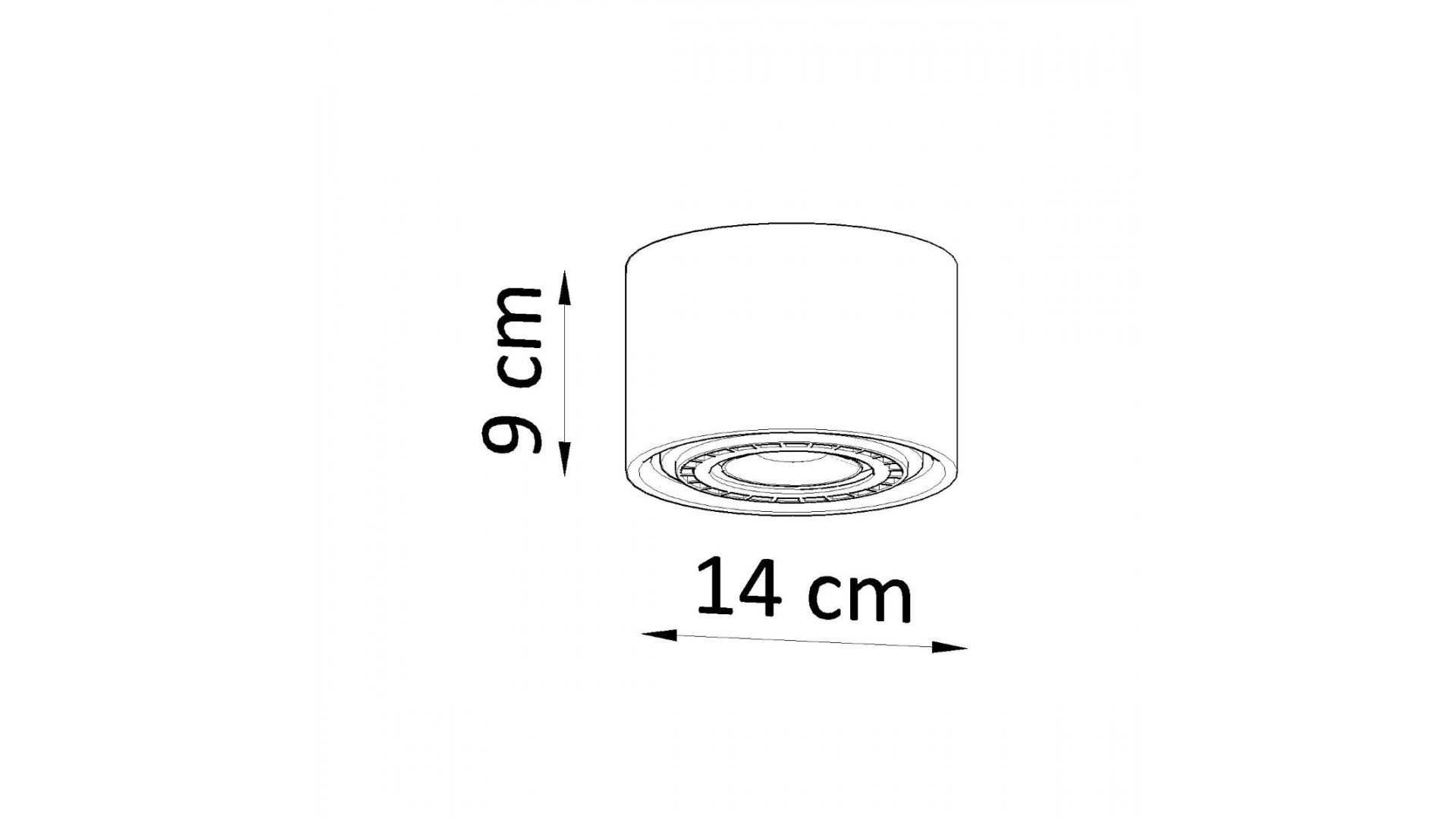 Plafon BASIC 1 beton Sollux SL.0881