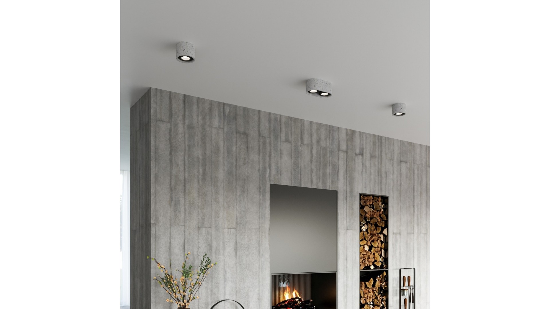 Plafon BASIC 1 beton Sollux SL.0881