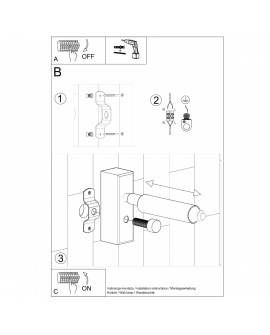Kinkiet EYETECH 1 czarny Sollux SL.0897