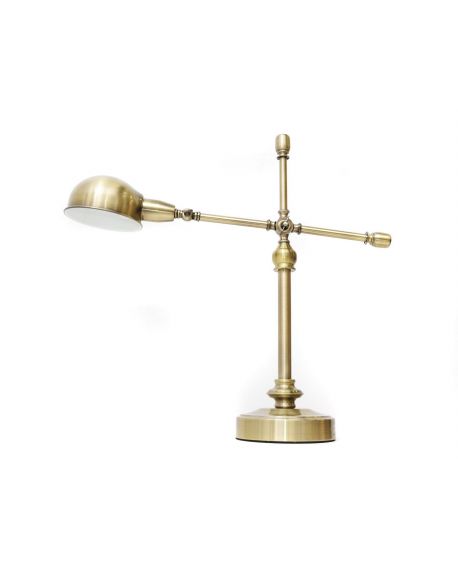 LAMPA STOŁOWA BIURKOWA MOSIĘŻNA CANDINO LUMINA DECO