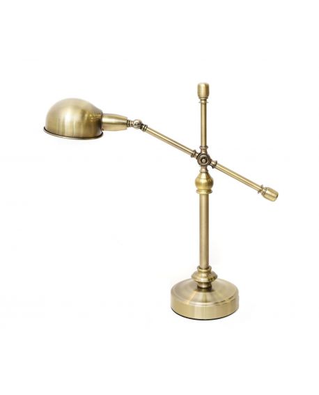 LAMPA STOŁOWA BIURKOWA MOSIĘŻNA CANDINO LUMINA DECO