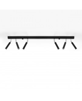 Plafon EYETECH 6 czarny Sollux SL.0901