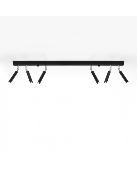 Plafon EYETECH 6 czarny Sollux SL.0901