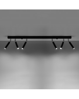 Plafon EYETECH 6 czarny Sollux SL.0901