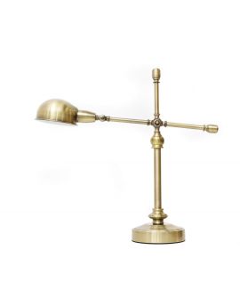 LAMPA STOŁOWA BIURKOWA MOSIĘŻNA CANDINO LUMINA DECO