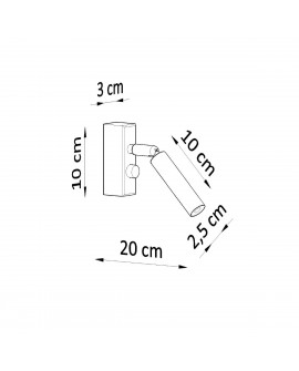 Kinkiet EYETECH 1 biały Sollux SL.0902