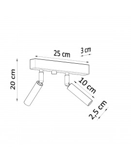 Plafon EYETECH 2 biały Sollux SL.0903