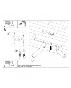 Plafon EYETECH 2 biały Sollux SL.0903