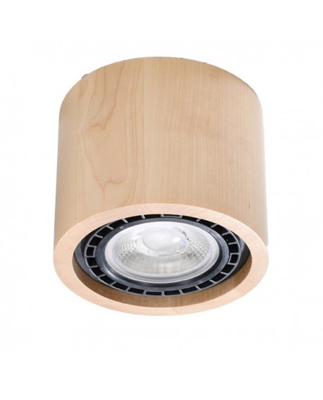Plafon BASIC 1 naturalne drewno Sollux SL.0913