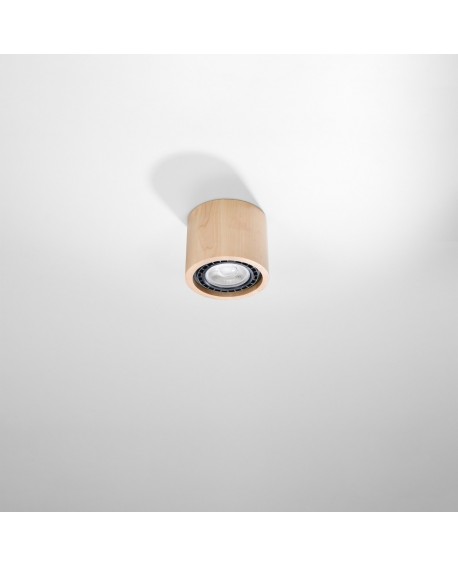 Plafon BASIC 1 naturalne drewno Sollux SL.0913