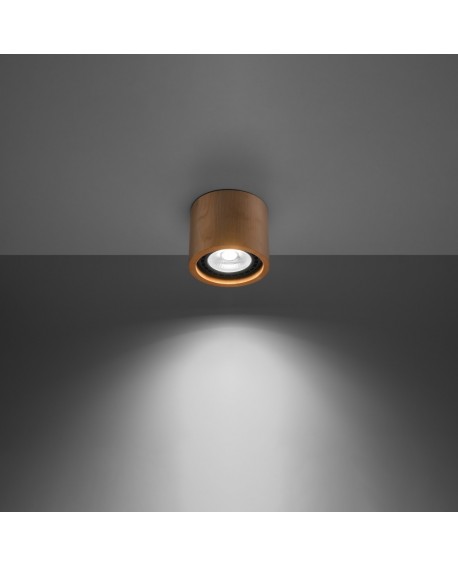 Plafon BASIC 1 naturalne drewno Sollux SL.0913