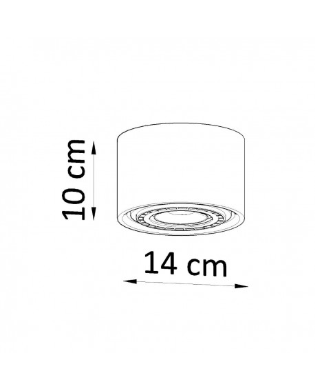 Plafon BASIC 1 naturalne drewno Sollux SL.0913