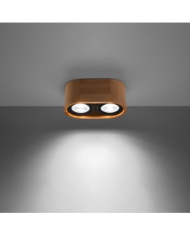 Plafon BASIC 2 naturalne drewno Sollux SL.0914